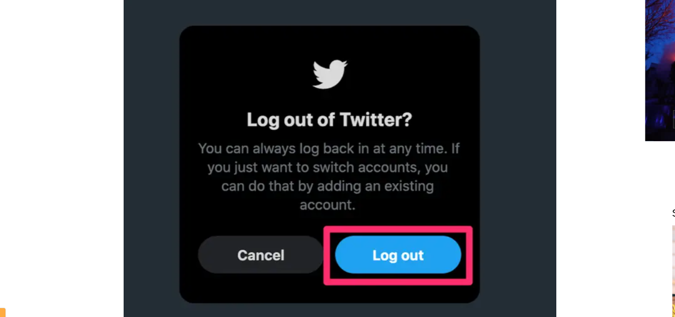 Cara Logout Twitter