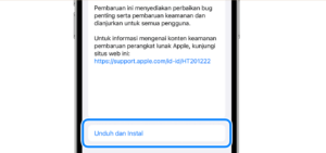 cara update ios