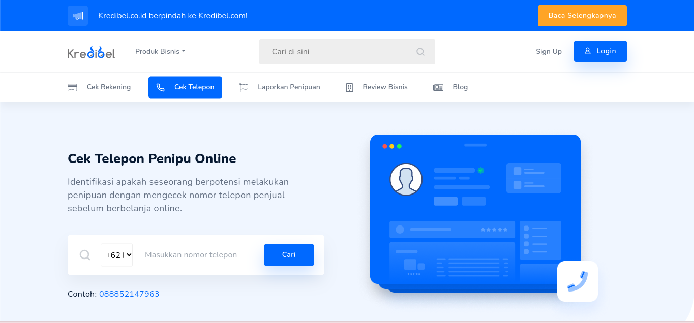 cara mengecek nomor hp bahaya