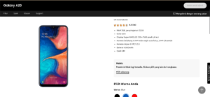 Spesifikasi Samsung A20 RAM 3 2019