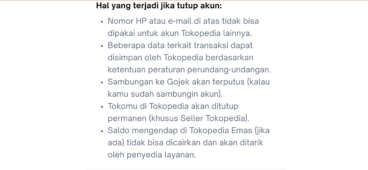Cara Hapus Akun Tokopedia Seller di Website 1 cara hapus akun tokopedia