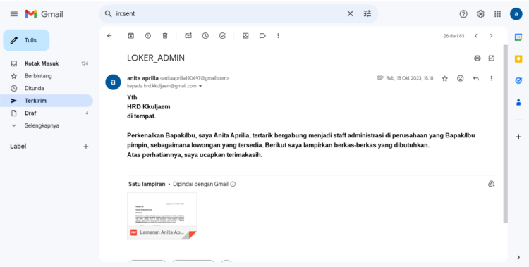Cara Melamar Pekerjaan Lewat Email yang Baik dan Benar 1 cara melamar pekerjaan lewat email