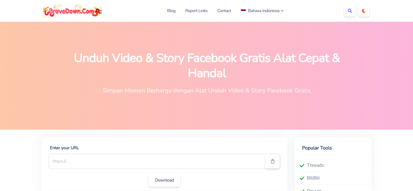 Download Story Facebook Online Terbaru 2024