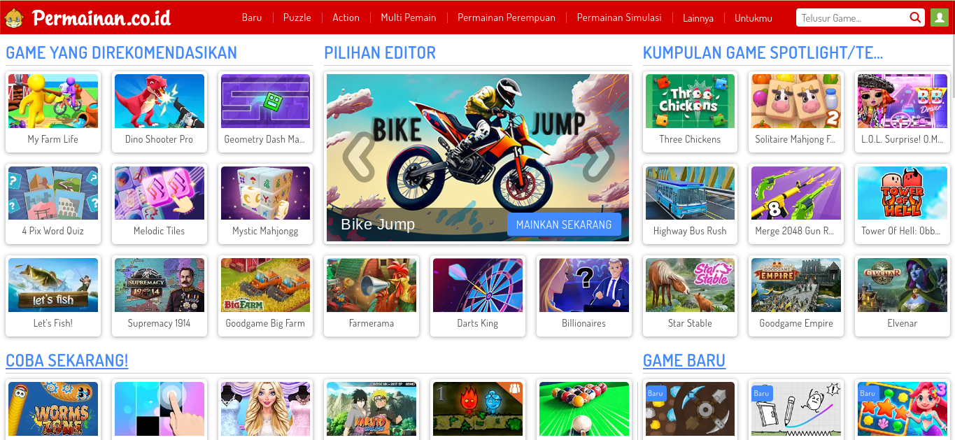 game gratis tanpa instal