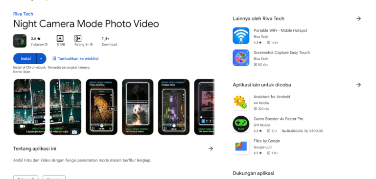 kamera malam apk