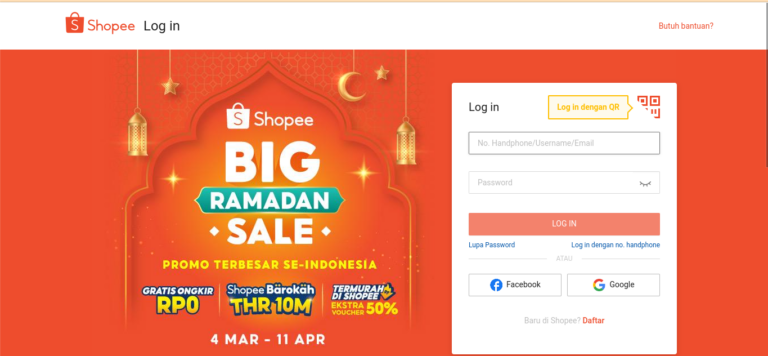 CARA LOGIN SHOPEE DI CHROME