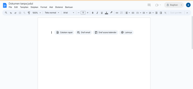 buat google dokumen di hp