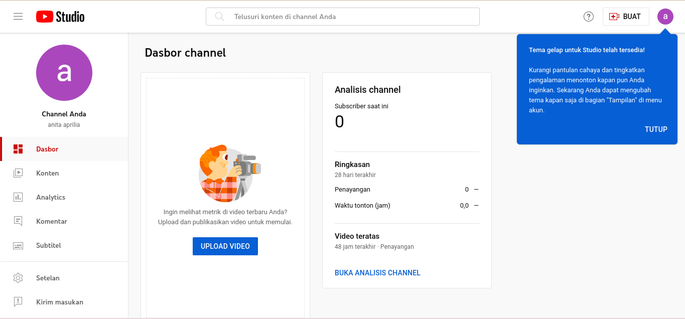 cara mengecek monetisasi youtube