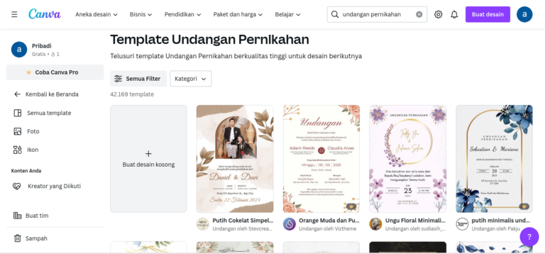 membuat undangan pernikahan