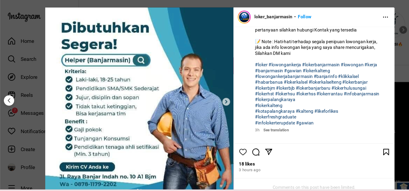 tanda pesawat di ig