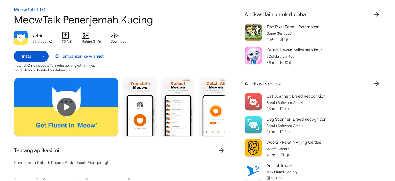 translator bahasa kucing