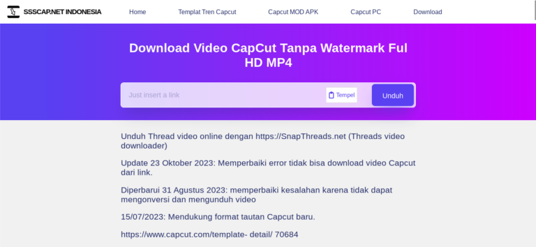 unduhan video capcut