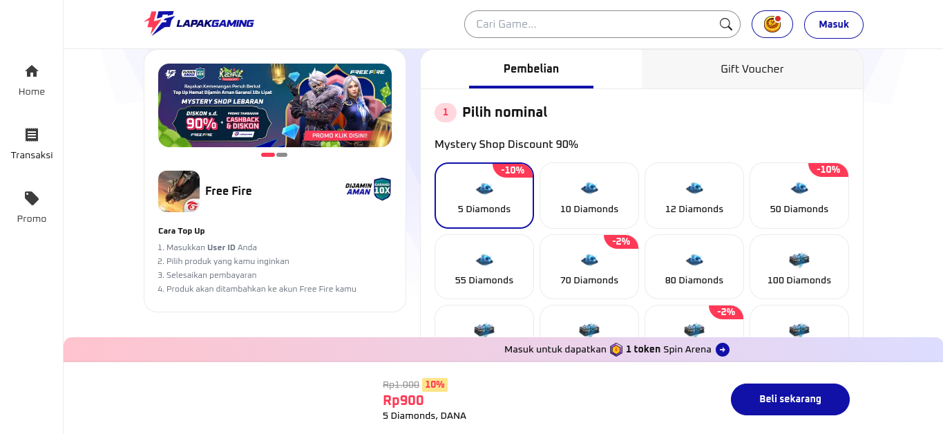Cara Top Up FF Lapak Gaming: Gampang dan Cepat
