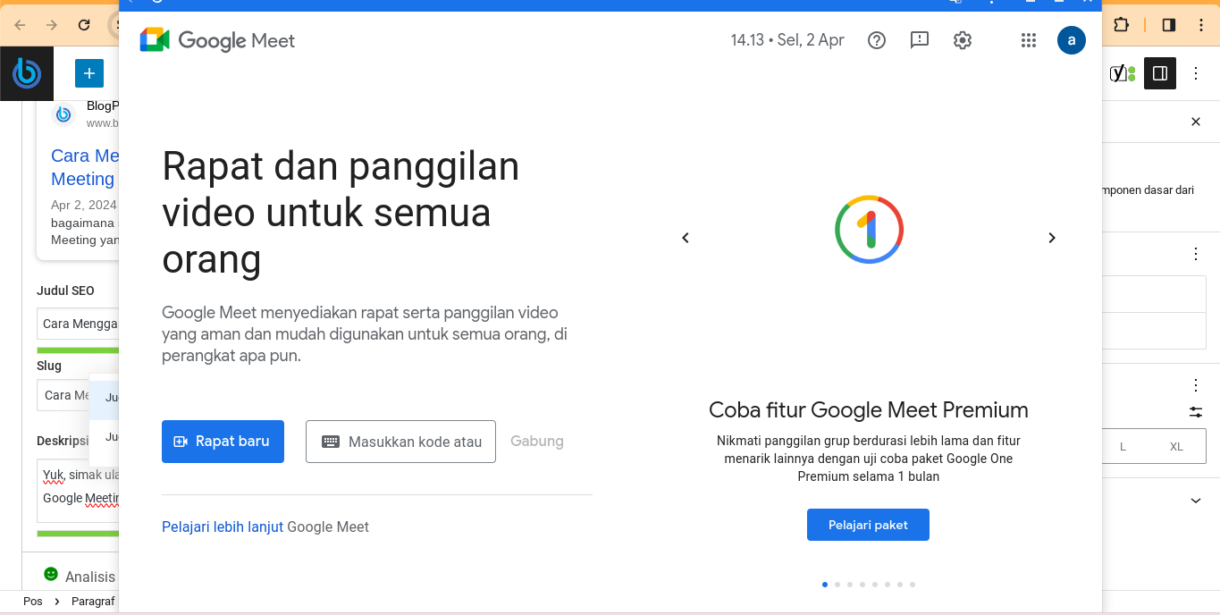 cara mengganti nama di google meeting