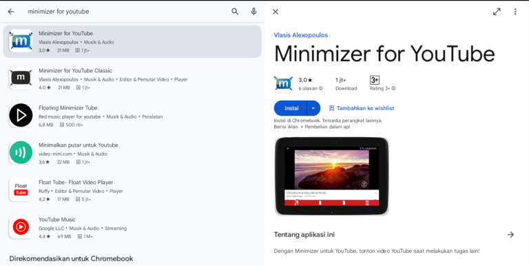 Cara Buka Youtube sambil Buka Aplikasi Lain di Oppo
