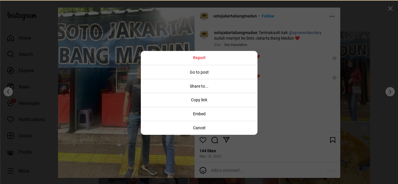 cara salin postingan instagram