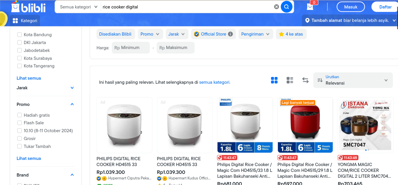 cara memasak nasi di rice cooker digital
