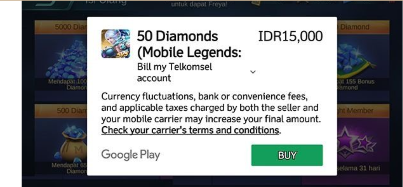 Cara Membeli Diamonds Mobile Legends Murah Pakai Pulsa