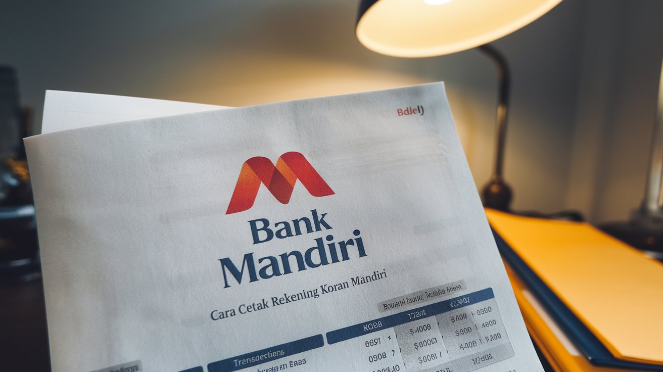 cara cetak rekening koran mandiri