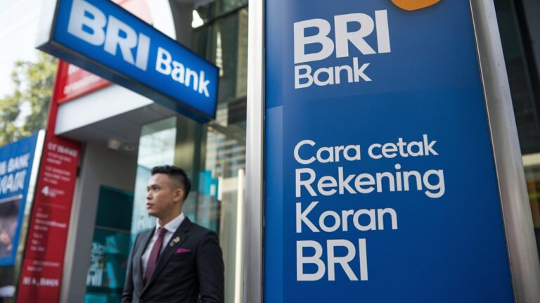 cara cetak rekening koran bri