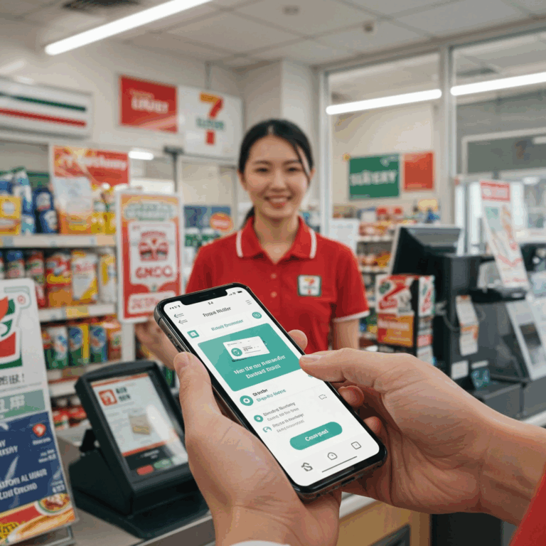 Cara Transfer Duit Di 7 Eleven