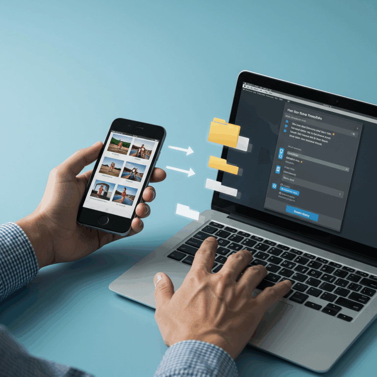 Cara Transfer Foto Dari Hp Ke Laptop