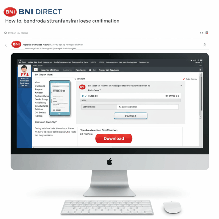 Cara Download Bukti Transfer Bni Direct via BNI Mobile Banking