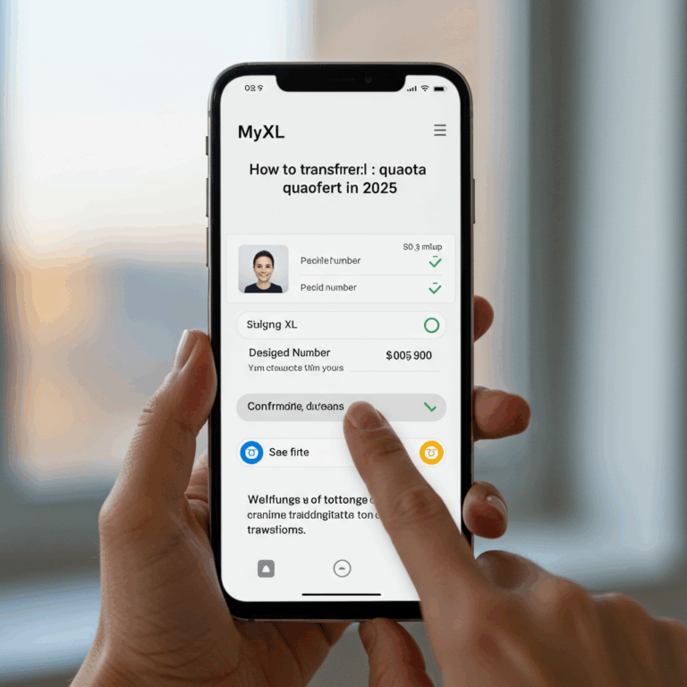 Cara Transfer Kuota Xl 2025