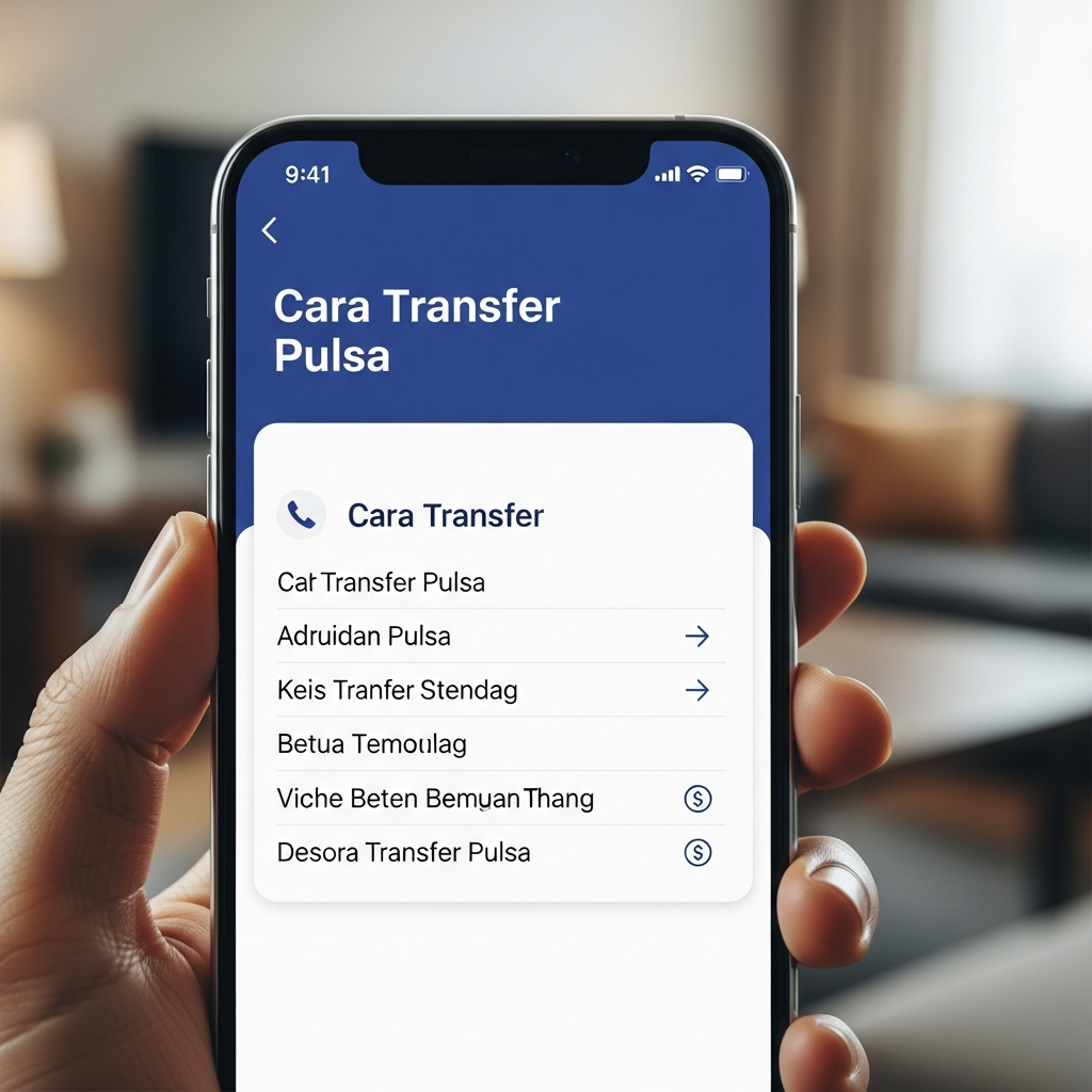 Cara Transfer Pulsa