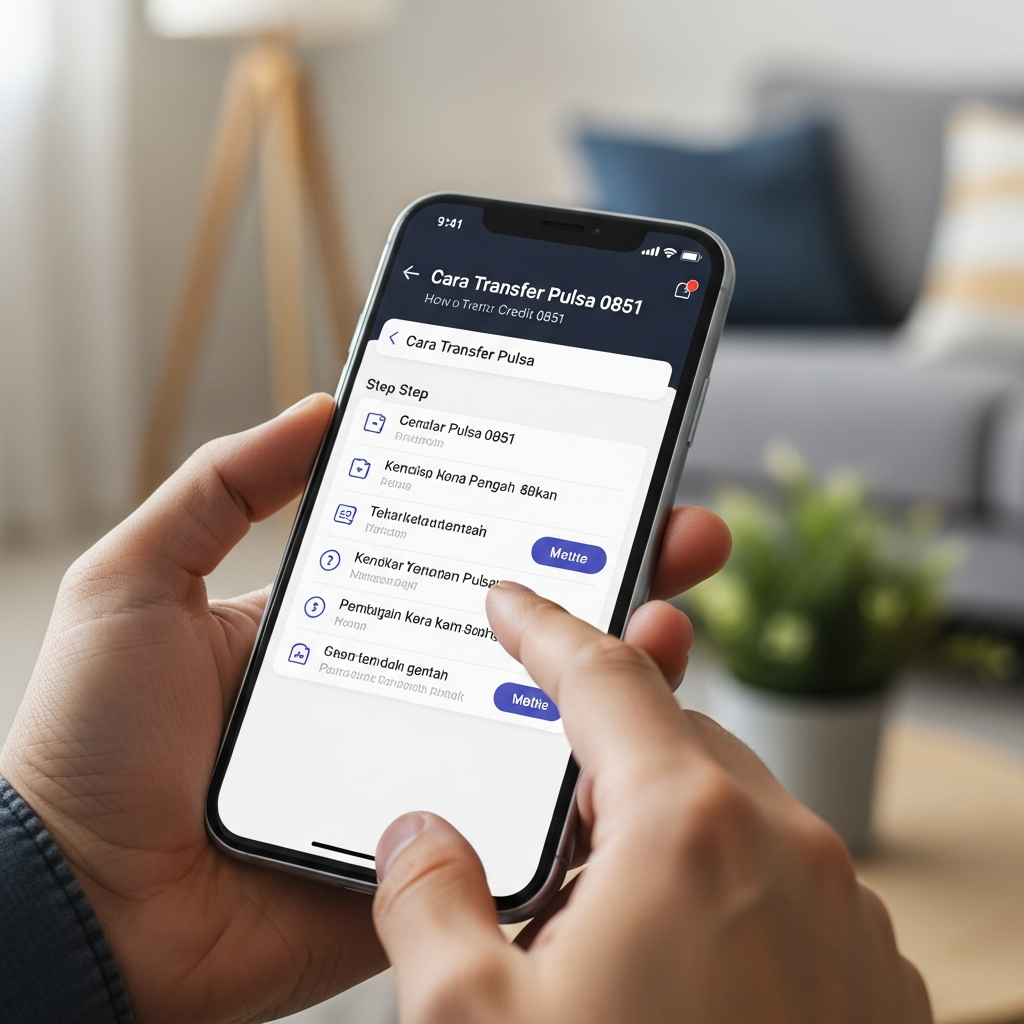 Cara Transfer Pulsa 0851