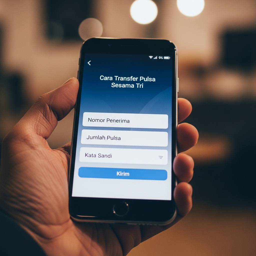 Cara Transfer Pulsa Sesama Tri