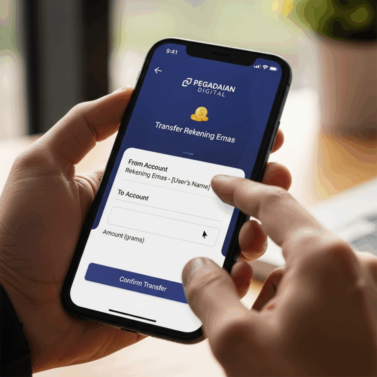 Cara Transfer Rekening Emas Pegadaian