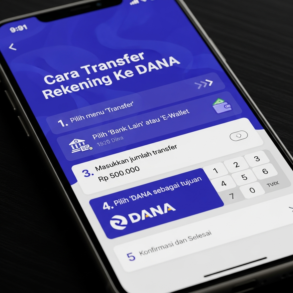 Cara Transfer Rekening Ke Dana