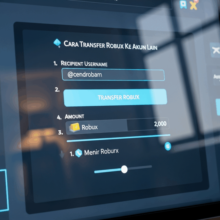 Cara Transfer Robux Ke Akun Lain